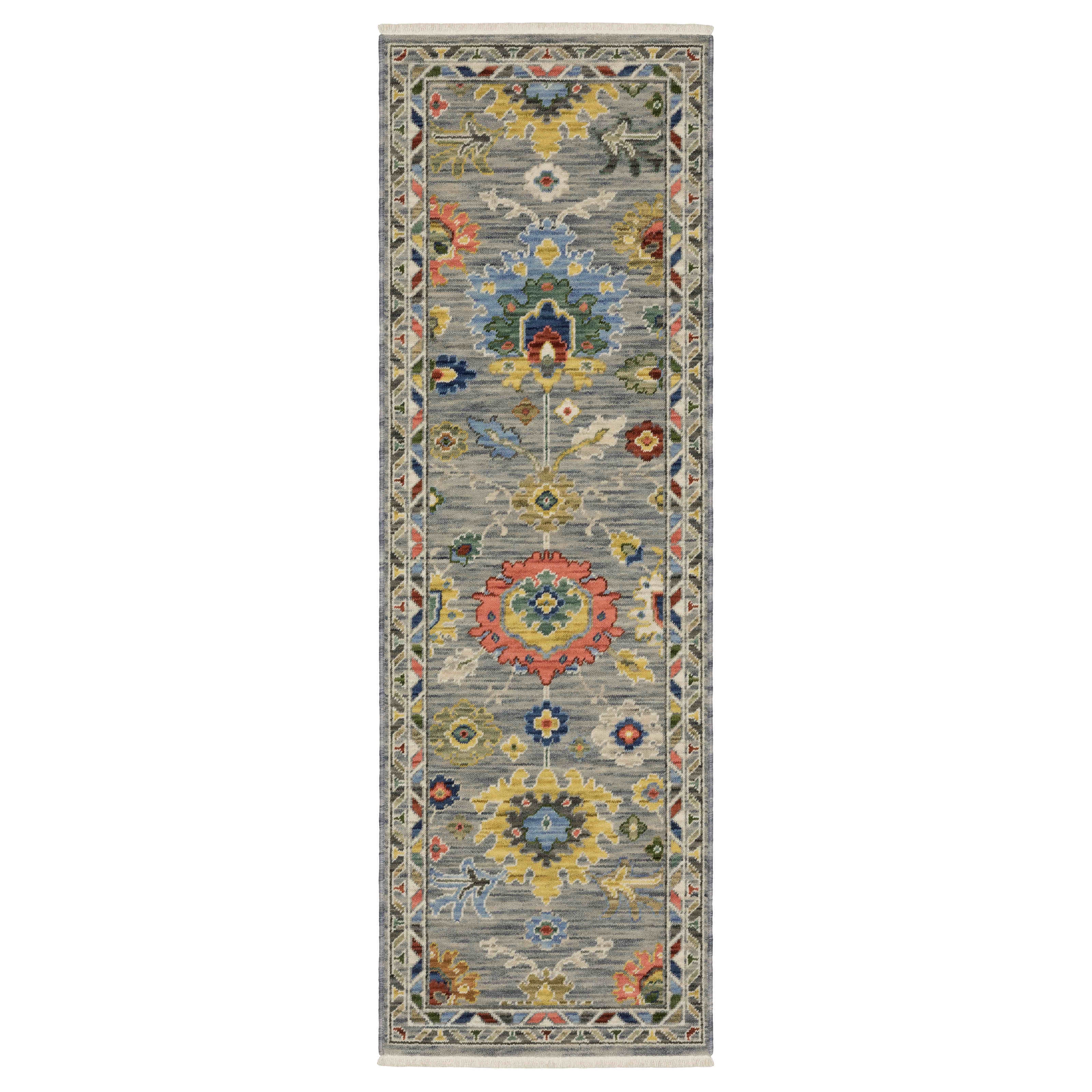 Lucca Area Rugs 2888g Grey Oushak Wool-Nylon In 8 Sizes By OW Rugs