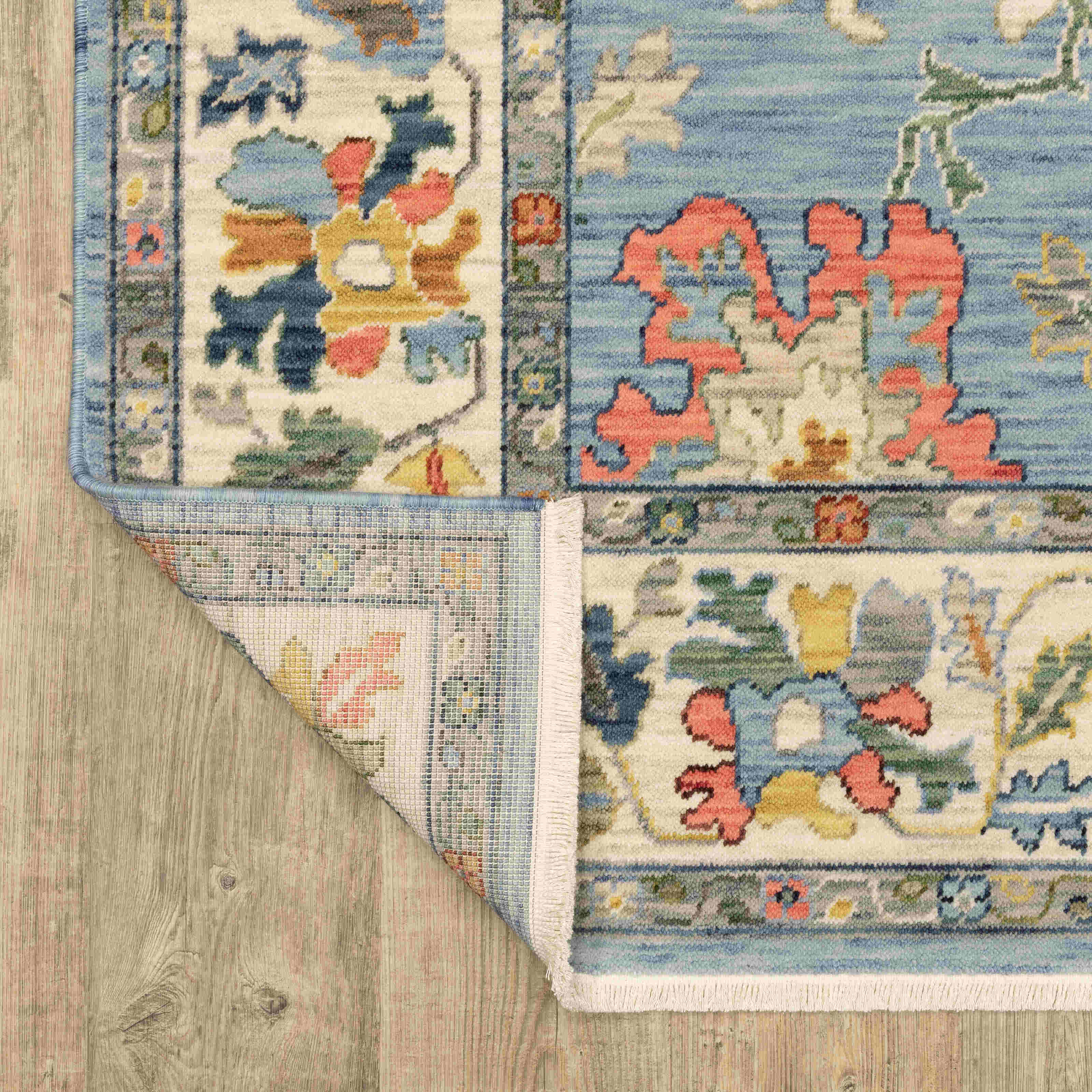 Lucca Area Rugs 2889a Lt Blue Oushak Wool-Nylon In 8 Sizes By OW Rugs