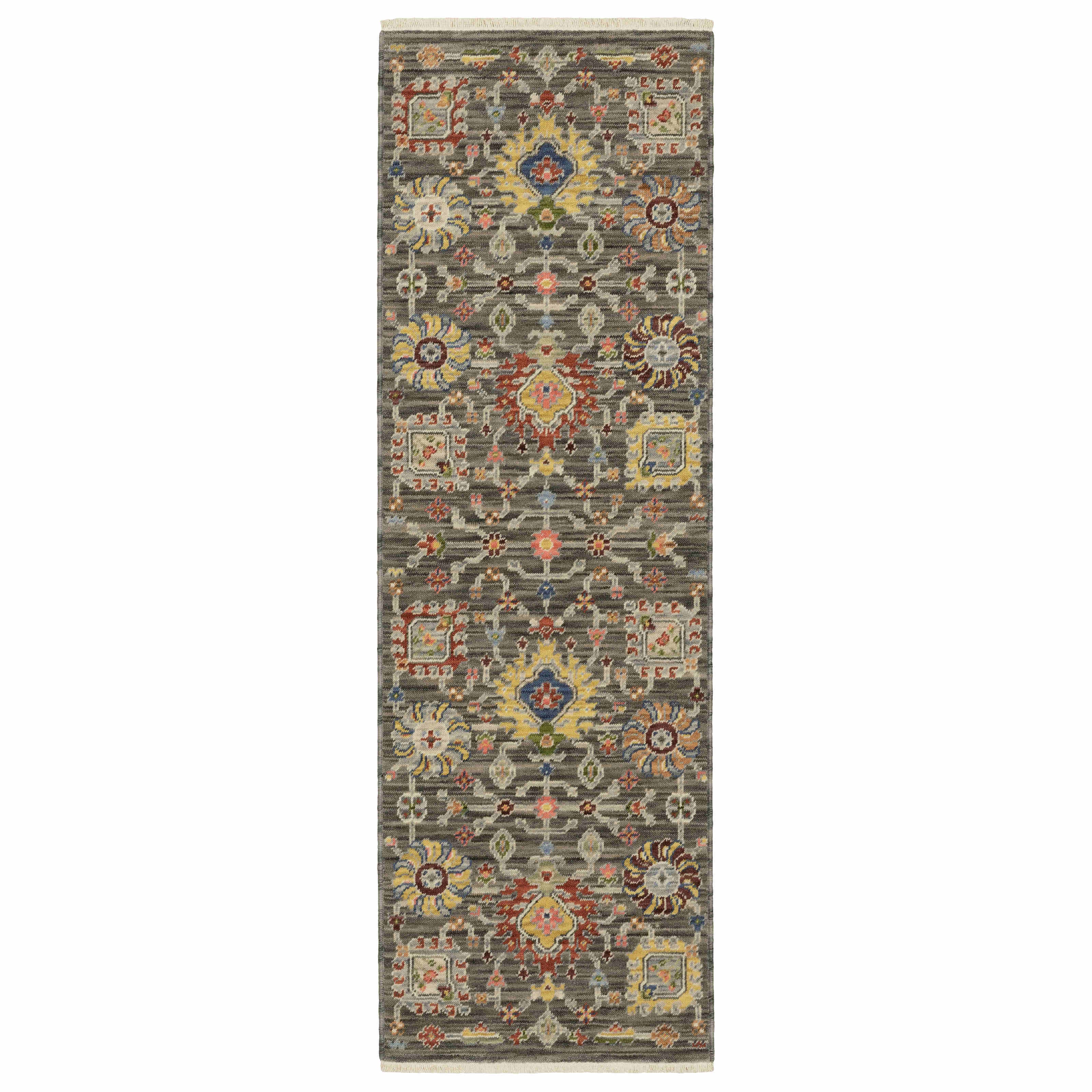 Lucca Area Rugs 8111k Oushak Mocha Wool-Nylon Blend In 8 Sizes