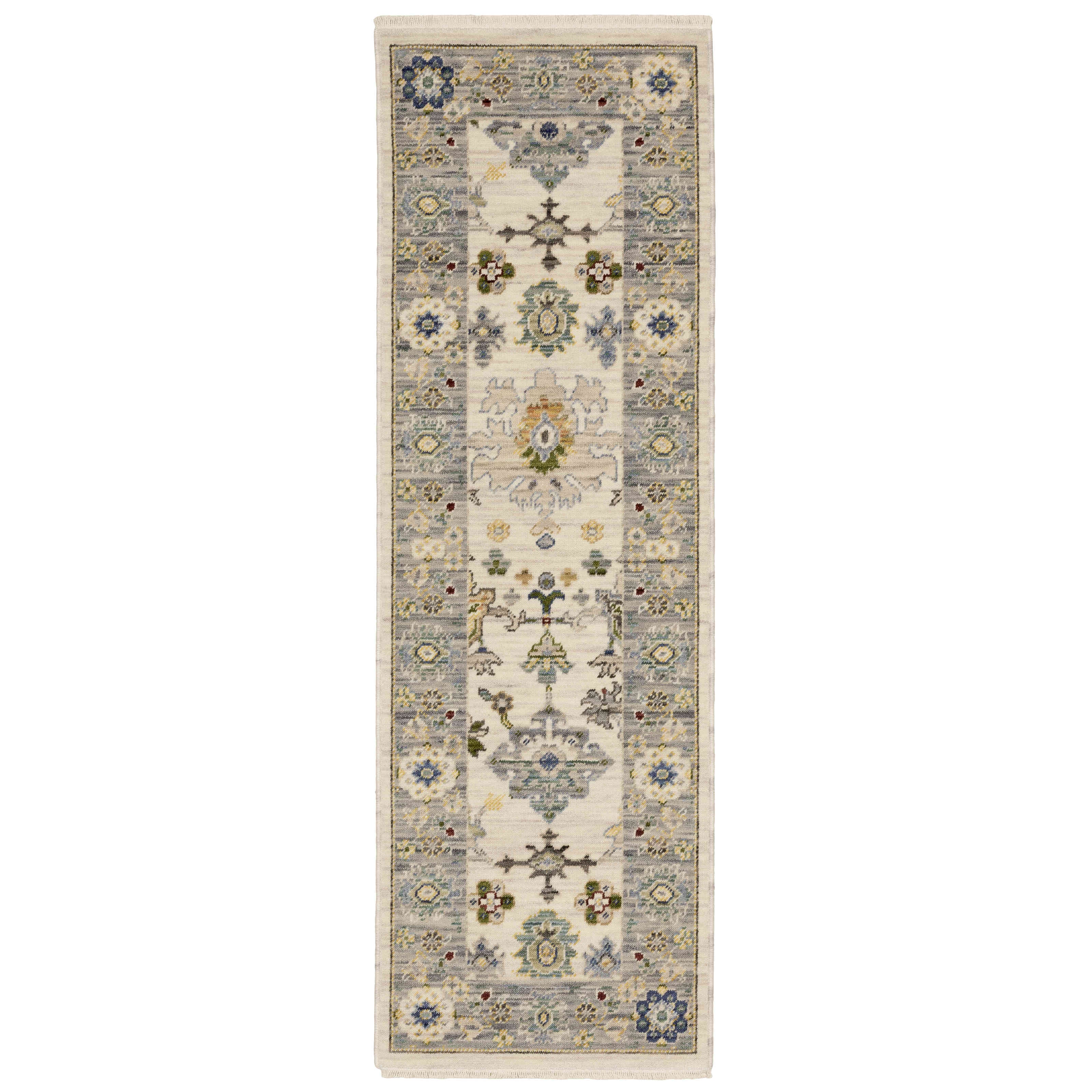 Lucca Area Rugs 846h Ivory Oushak Wool-Nylon In 8 Sizes By OW Rugs