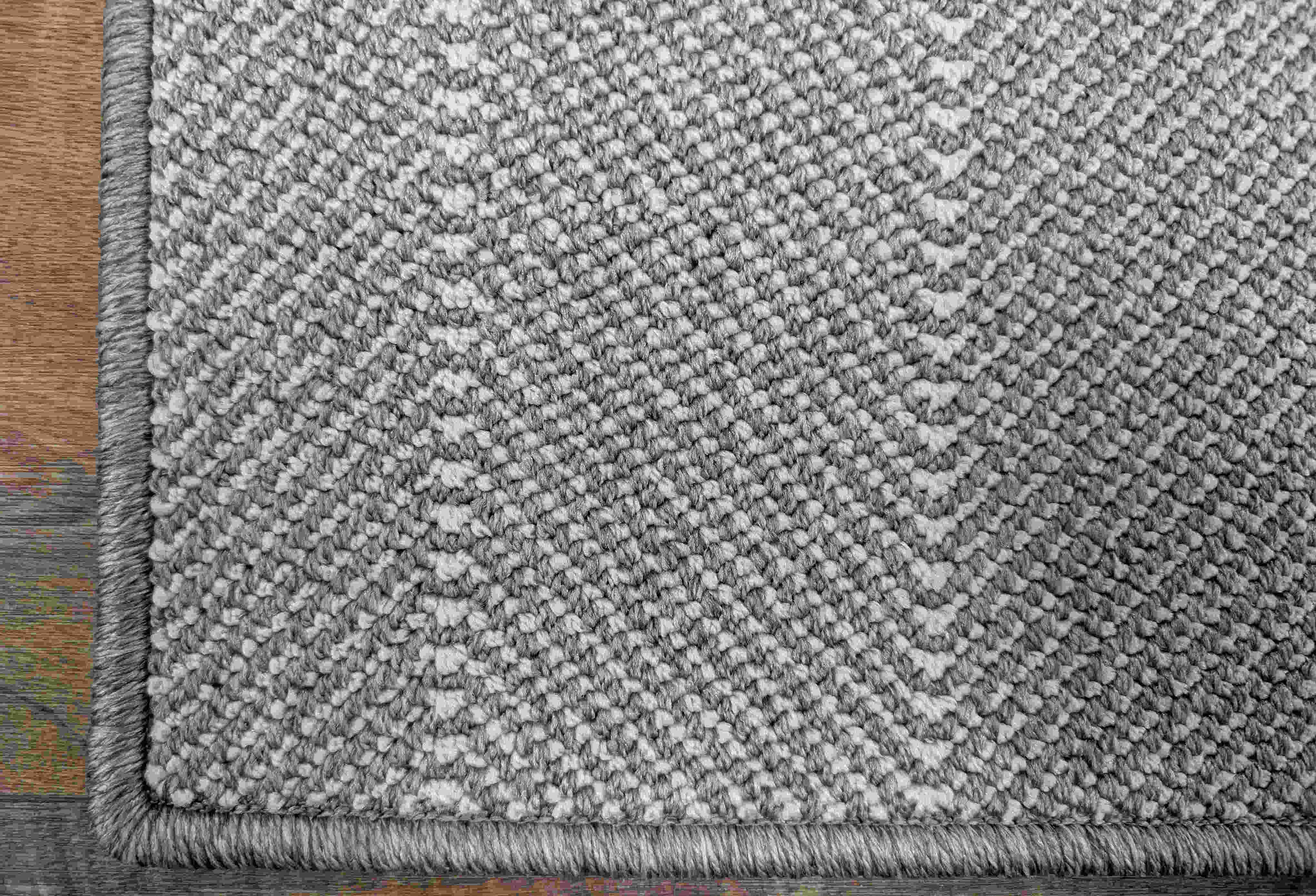 Prestige Mills Stair Runners Grey Herringbone Stair Runner-Stair Treads and Matching Area Rugs