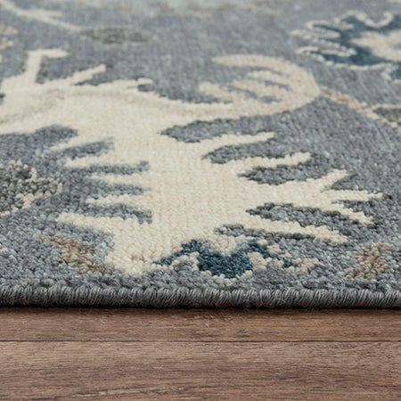 Rizzy Home Area Rugs Ashton ATN922 Grey Area Rugs in 6 Standard Sizes By Rizzy Home