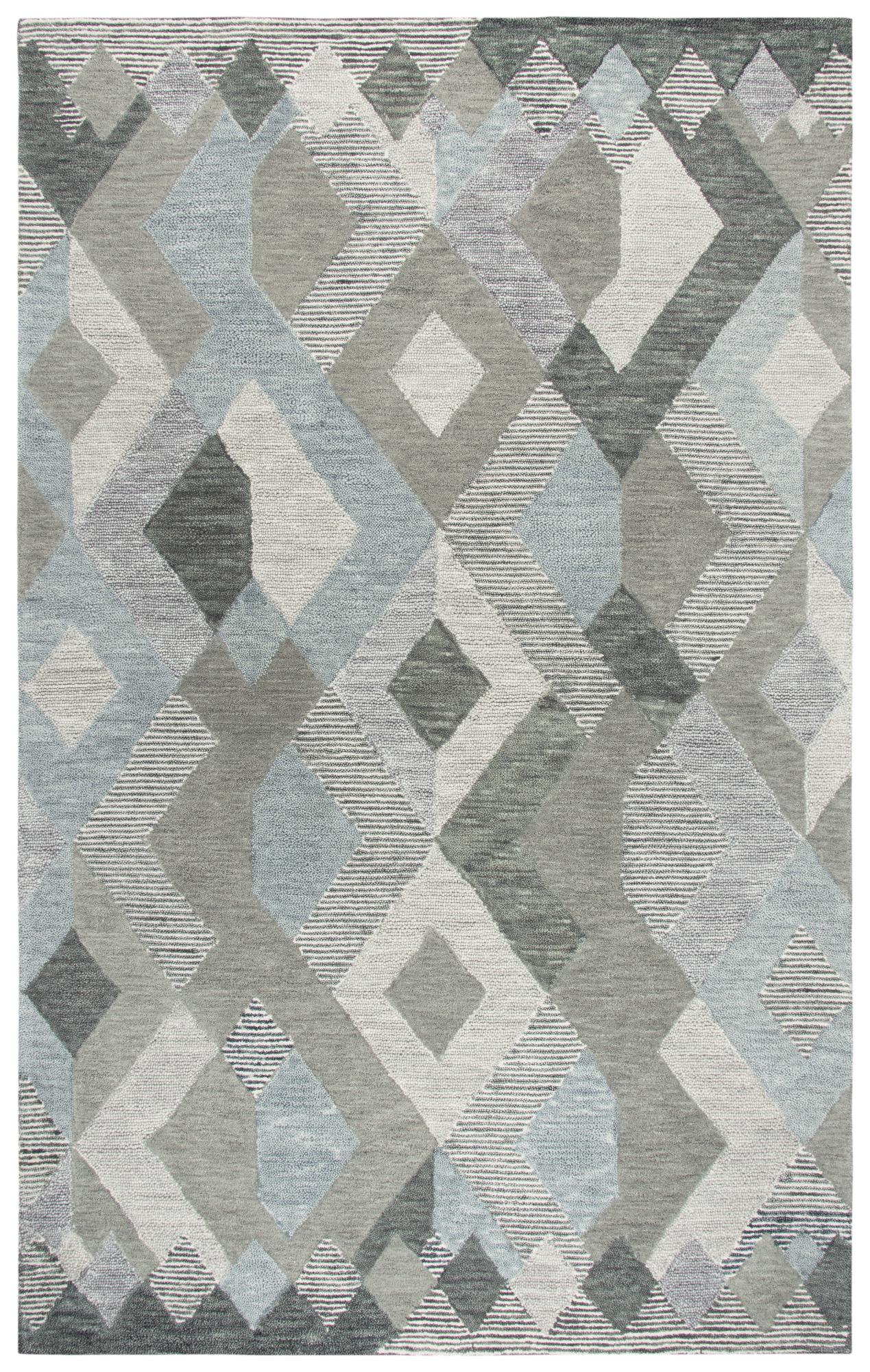 Rizzy Home Area Rugs Idyllic Area Rugs ID-927A Grey 100% Wool India