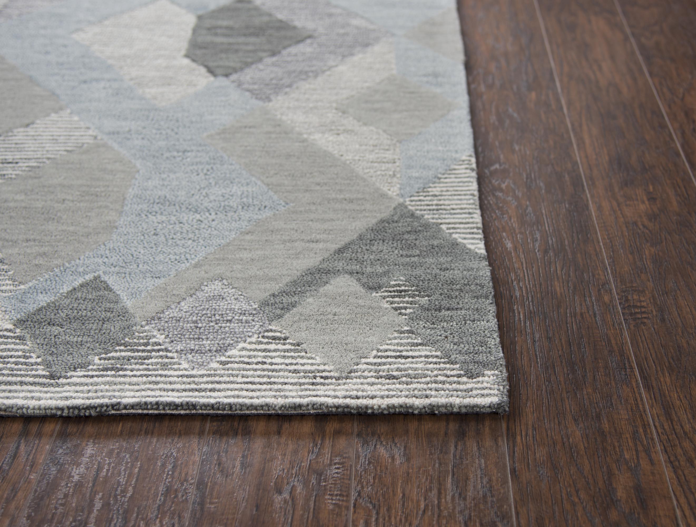 Rizzy Home Area Rugs Idyllic Area Rugs ID-927A Grey 100% Wool India