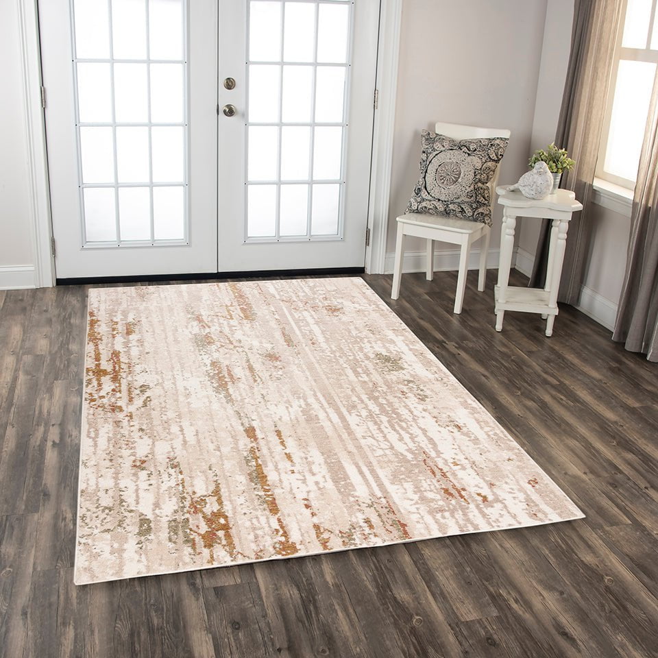 Rizzy Home Area Rugs Ventura Area Rugs VRA748 Beige-Brown in 20 Sizes