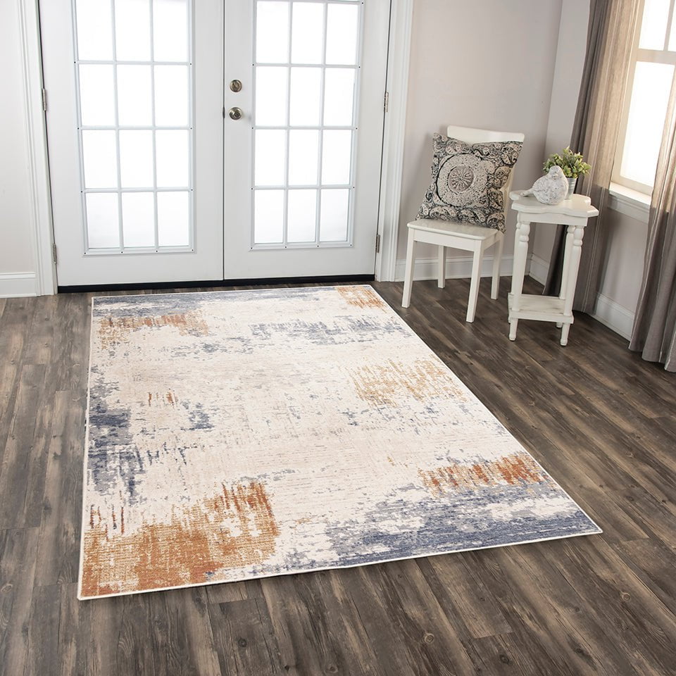 Rizzy Home Area Rugs Ventura Area Rugs VRA753 Beige-Brown in 20 Sizes