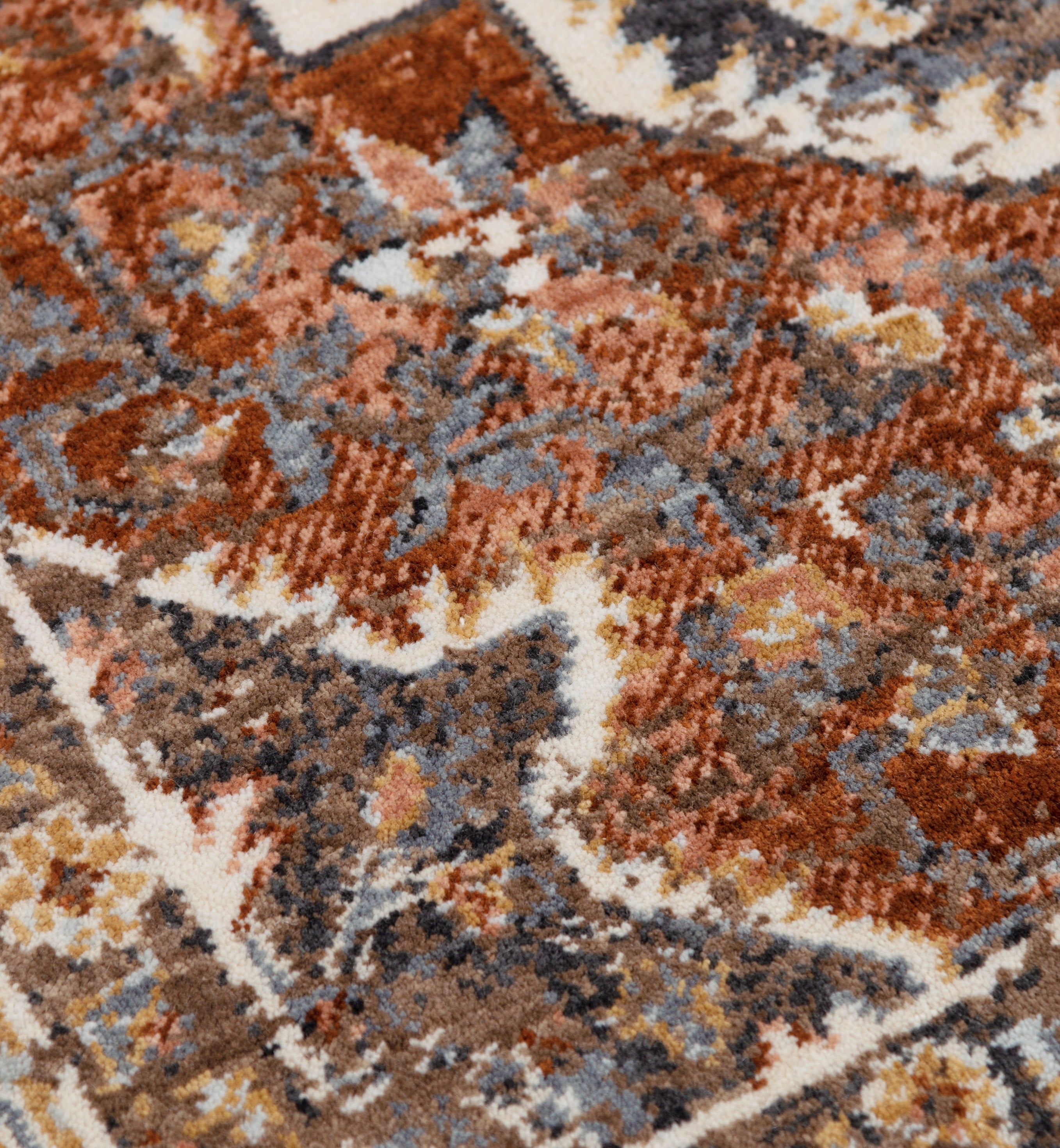 Rusty Jasper Area Rugs JAS736 Brown in 8 Sizes Hand Washed and Finished