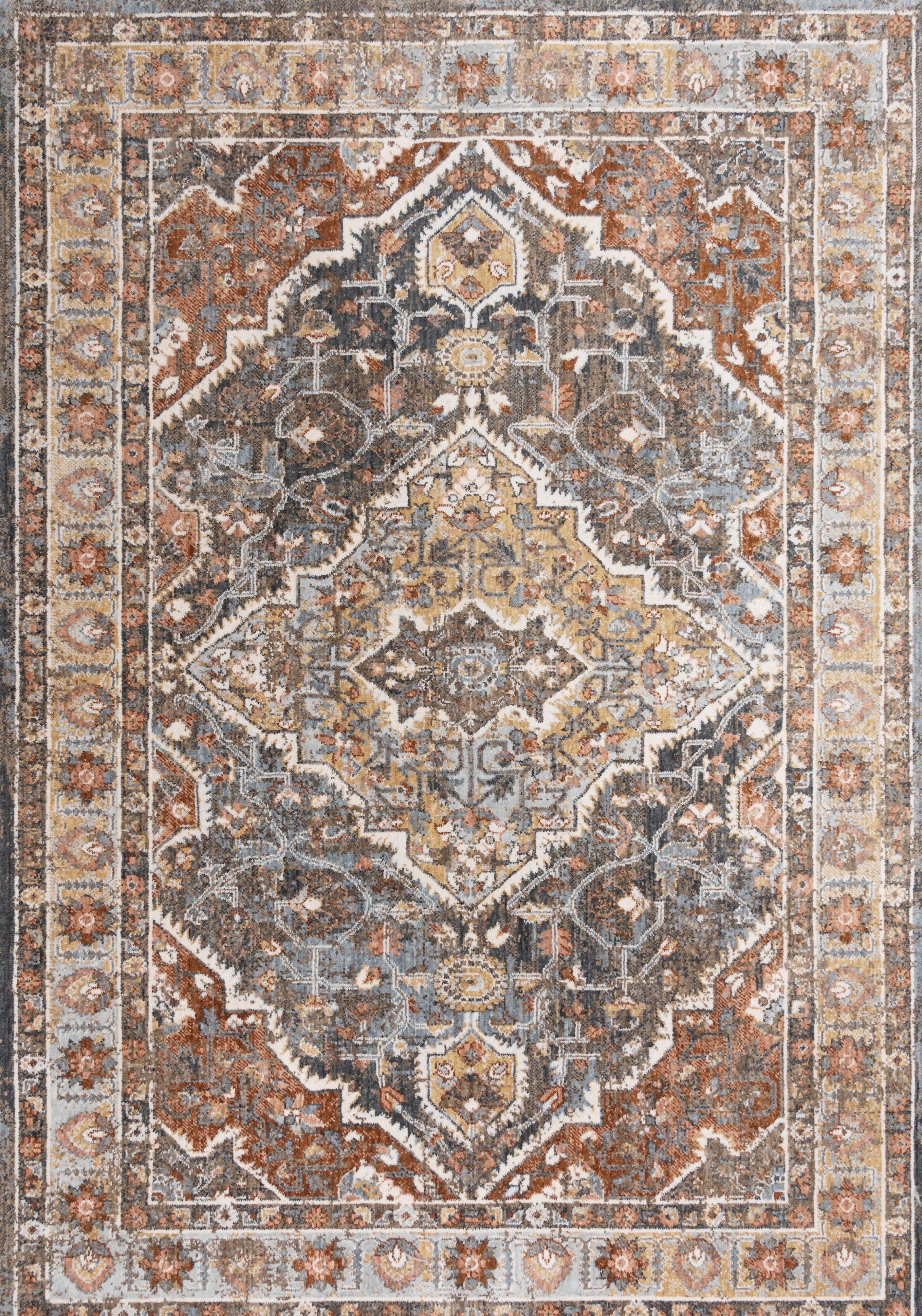 Rug Depot Home Area Rugs Jasper Area Rugs JAS736 Rust in 8 Sizes Hand Washed and Hand Finished