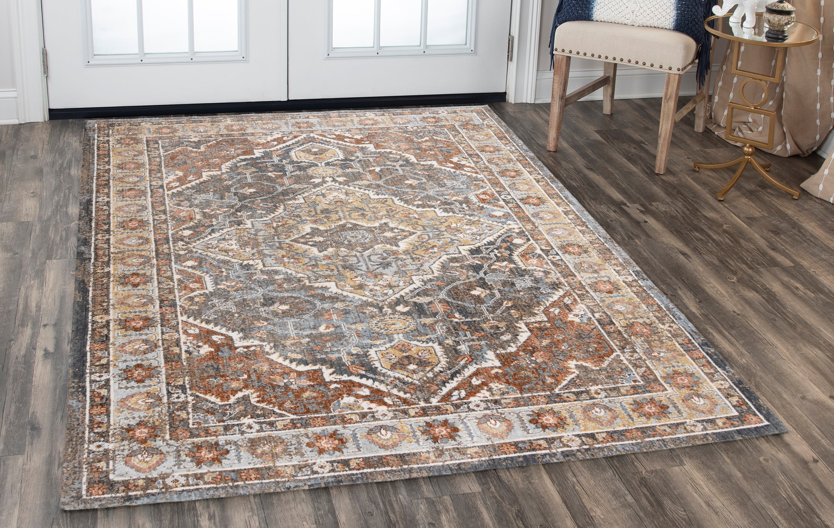 Jasper Area Rugs JAS736 Brown in 8 Sizes Hand Washed and Finished