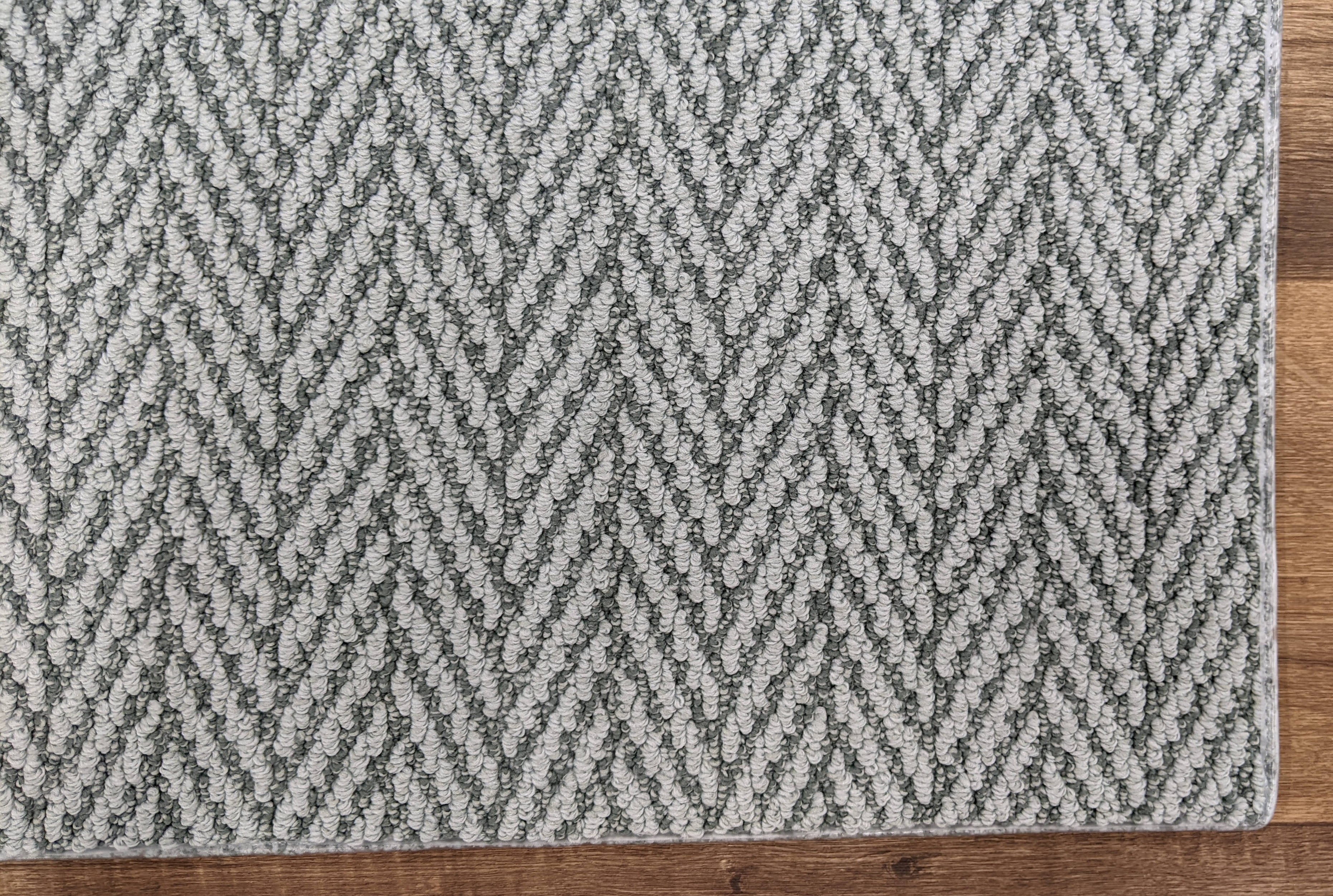 Always Natural Herringbone Foggy ZZ289-542 Area Rugs and Runners