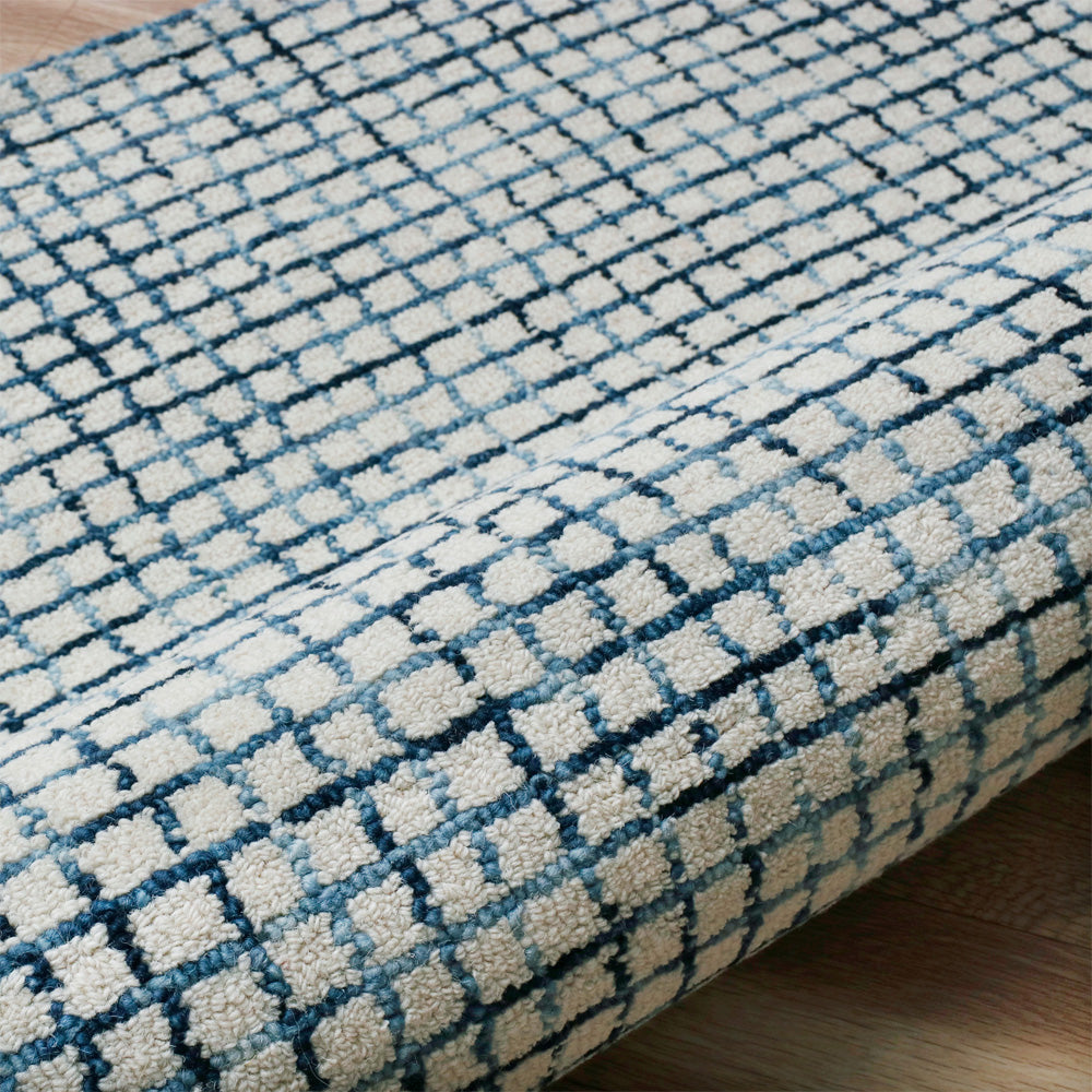 Rug Depot Home Criss Cross 81295 Navy Area Rugs-Stair Treads In Wool