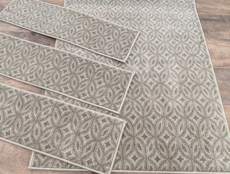 Rug Depot Home Enlightened Carpet zz274-275 Stair Treads-Stair Runners and Matching Area Rugs