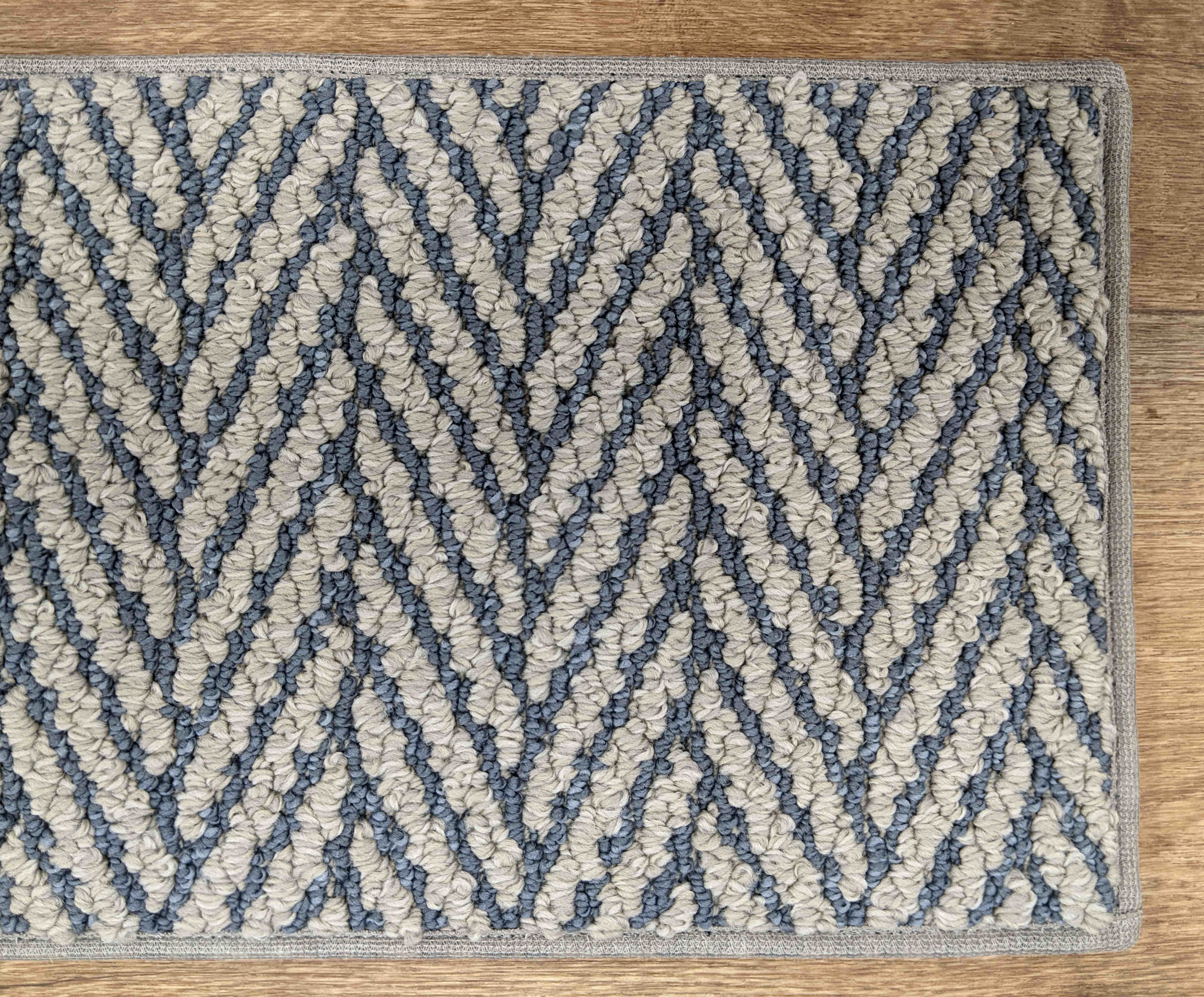 Rug Depot Home  25in x 8in Only Natural Herringbone Stair Treads 455 Coastal 25in x 8in Set of 13