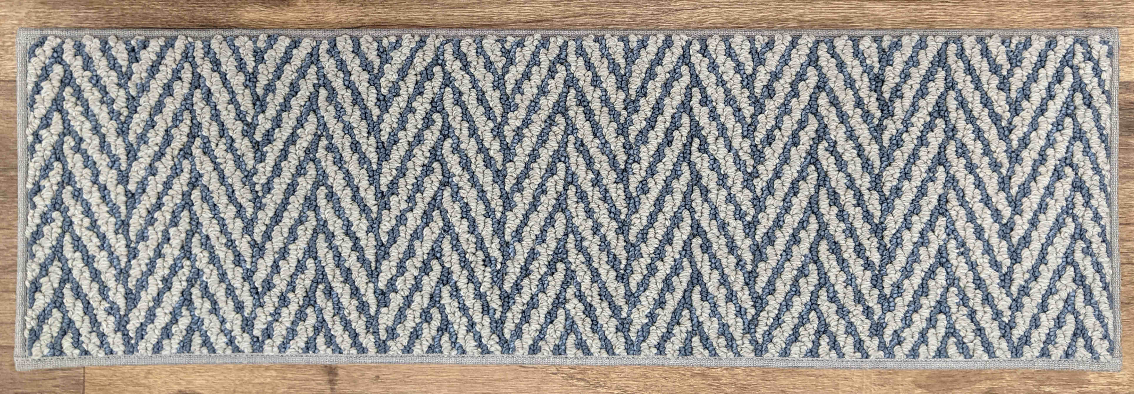 Rug Depot Home  25in x 8in Only Natural Herringbone Stair Treads 455 Coastal 25in x 8in Set of 13