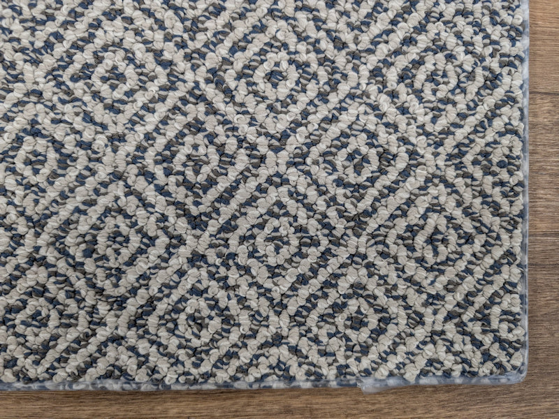 Rug Depot Home Stair Runners Stroll Trellis ZZ050-475 Seaport Blue Stair Treads-Area Rugs and Stair Runners