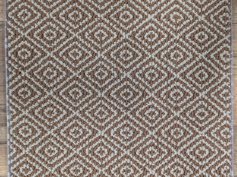 Rug Depot Home Stair Runners Stroll Trellis ZZ050-877 Burnt Russet Stair Treads-Area Rugs and Stair Runners