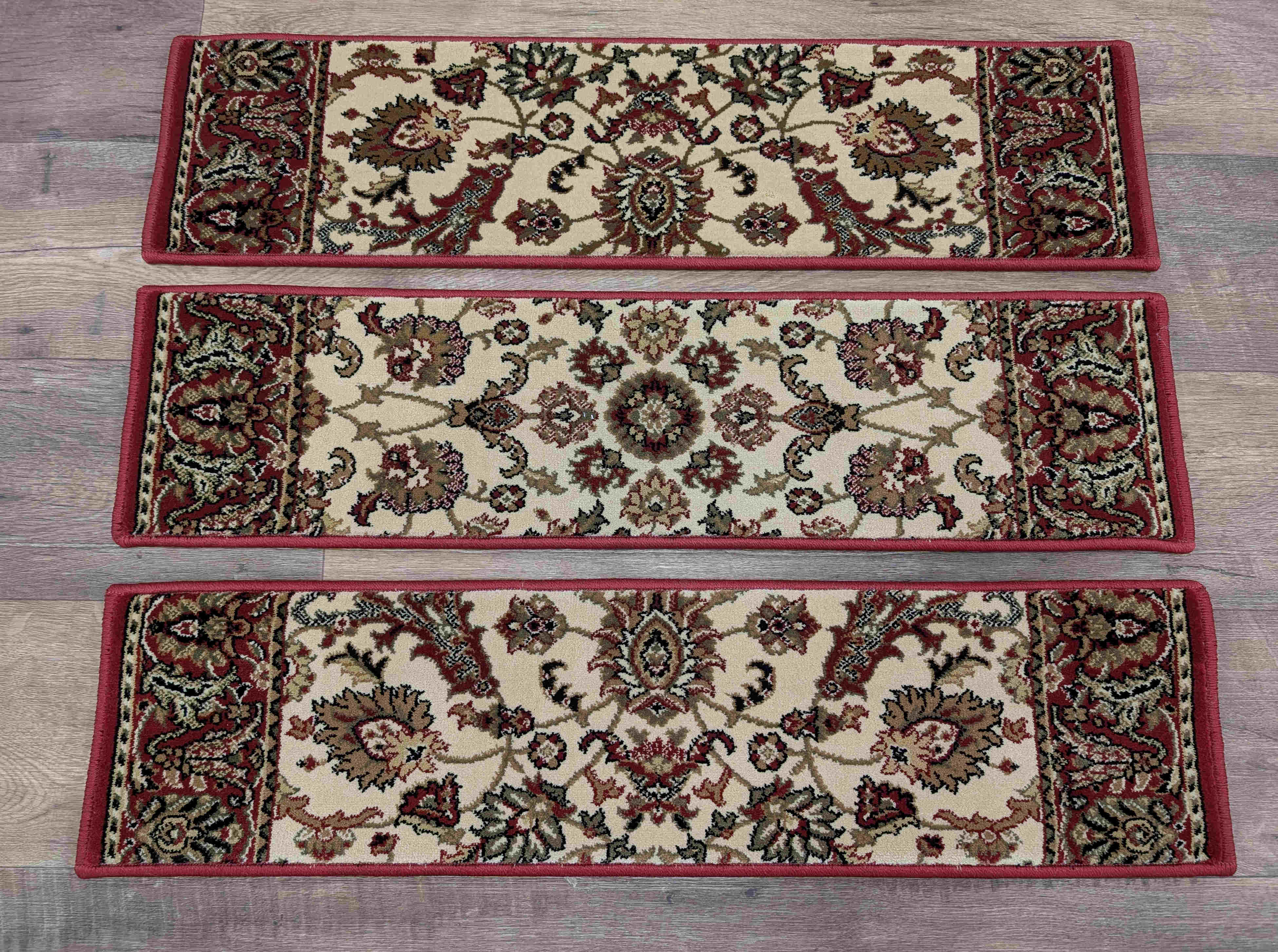 Rug Depot Home Stair Treads 33in x 9in Stair Tread-Sold Individually Kurdimir Ivory Stair Treads 33in x 9in Polypropylene