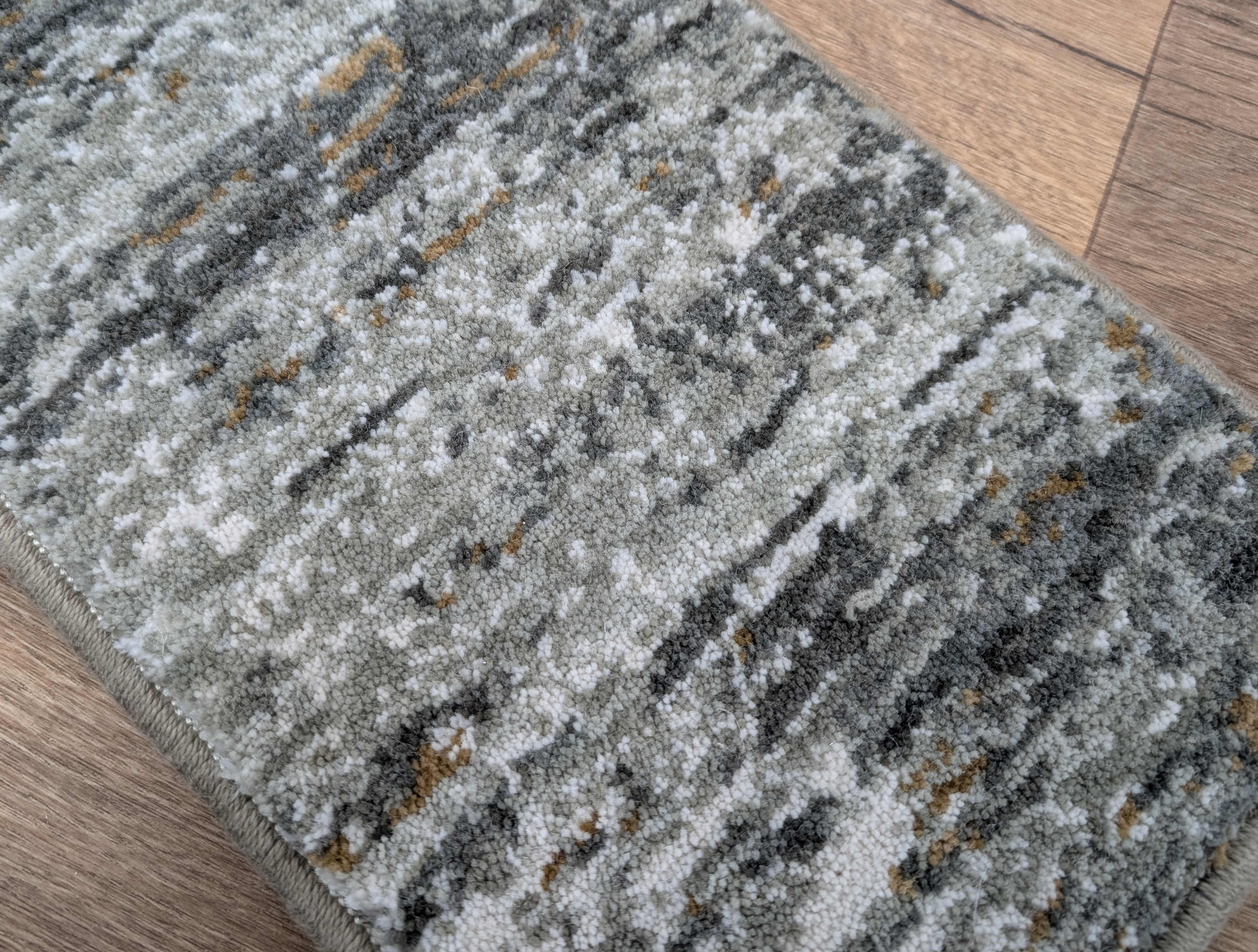 Rug Depot Home Stair Treads Anatolia Stair Treads ANT740 Grey 26in-30in-36in-41in with Matching Rugs