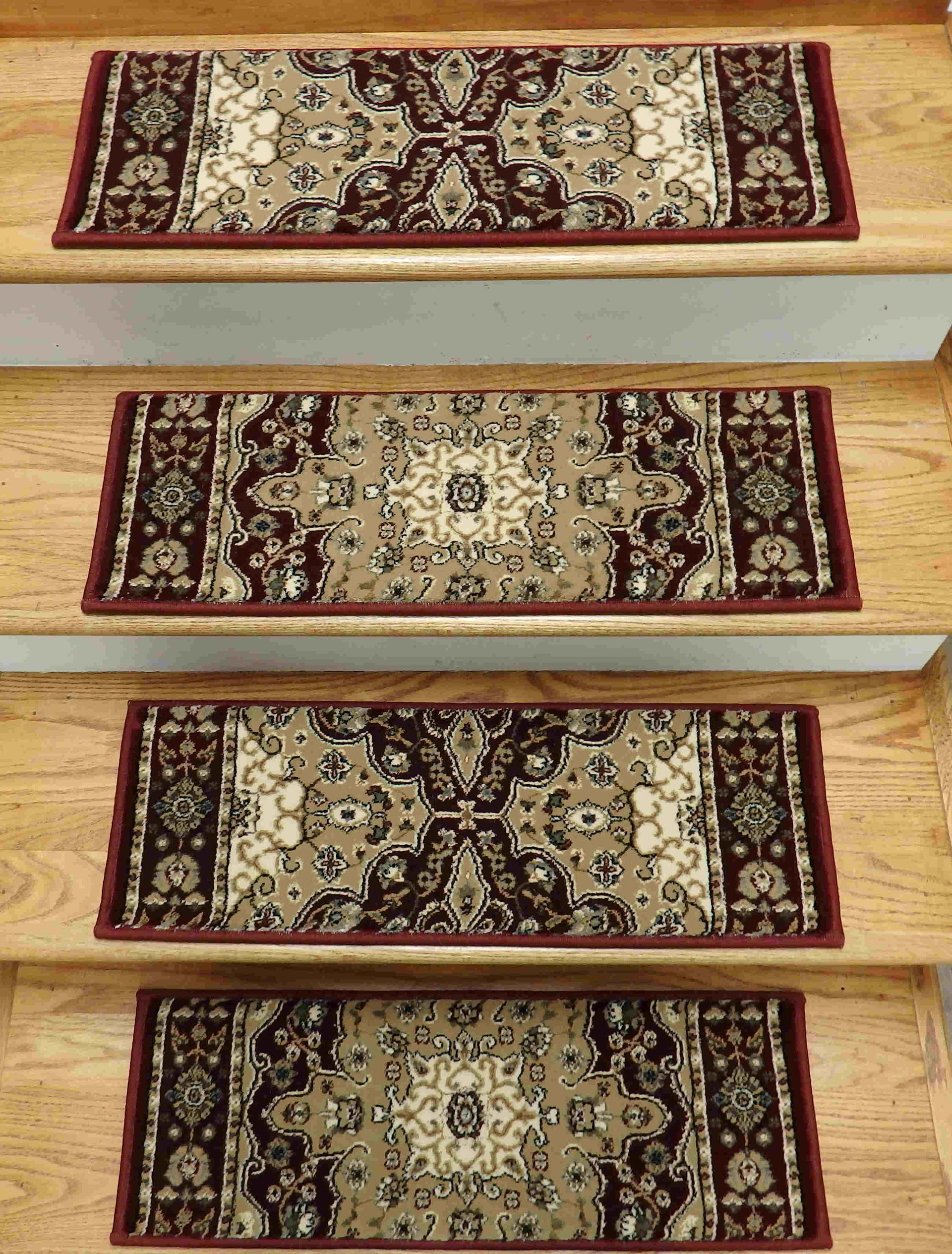 Red Stair Treads Triumph Med Set of 14 Pcs 26in x 9in - 26in x 9in Stair  Treads Set of 14, image size:1920x2528