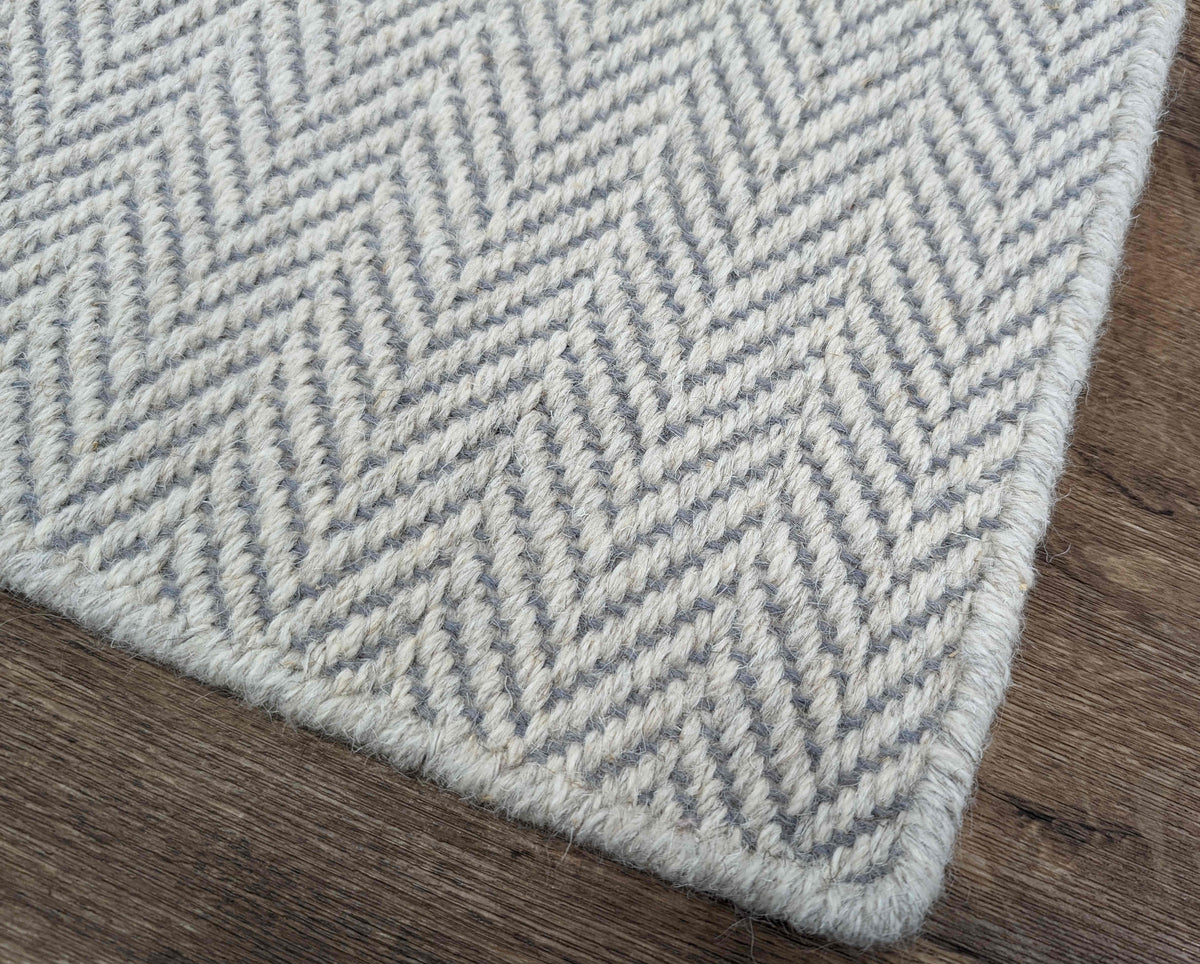 Heatherly-S Cloud Wool Stair Runner Project-Custom Cut and Serged