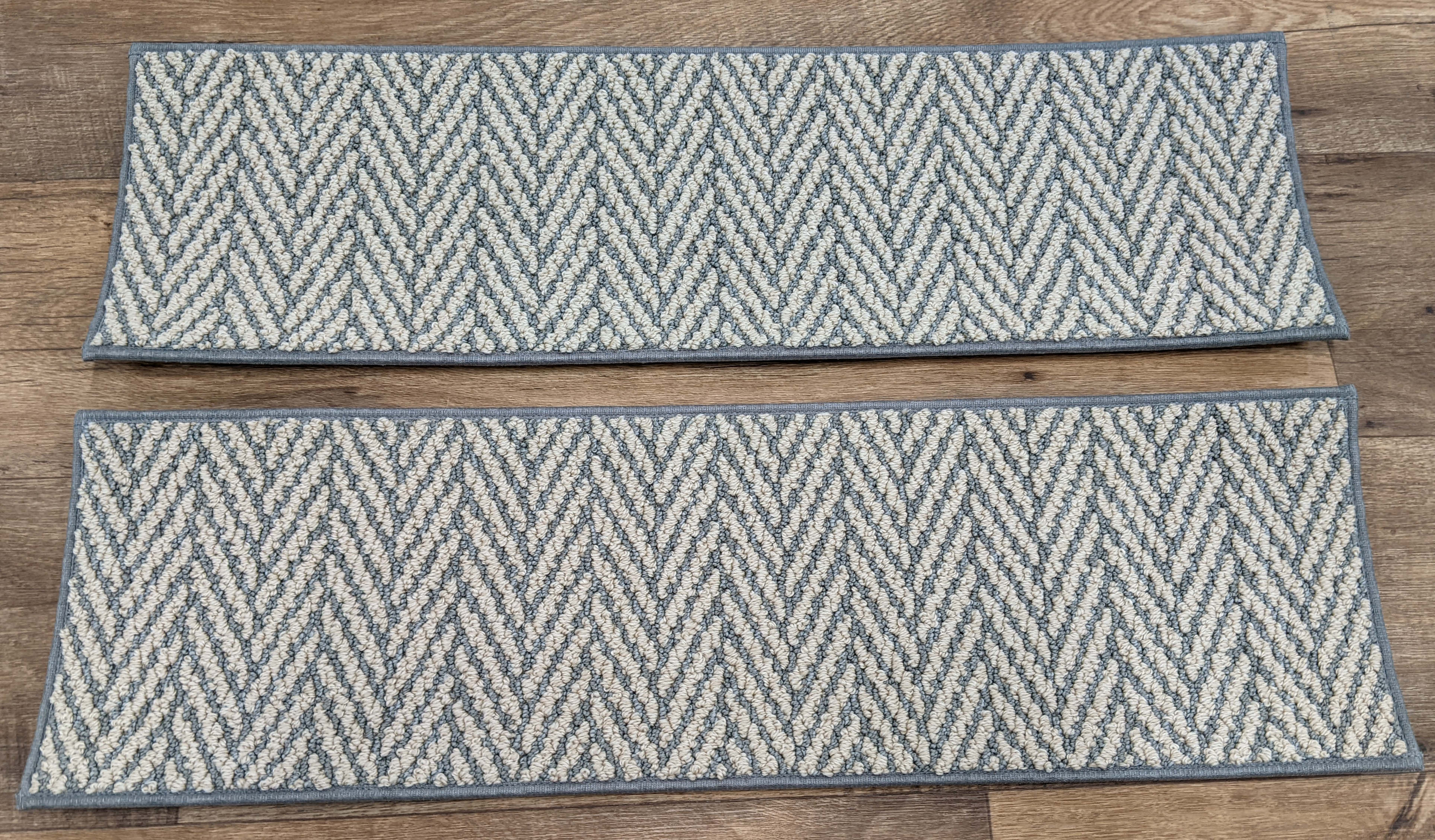 Only Natural Herringbone Stair Treads 30in x 9in Set of 14Pcs