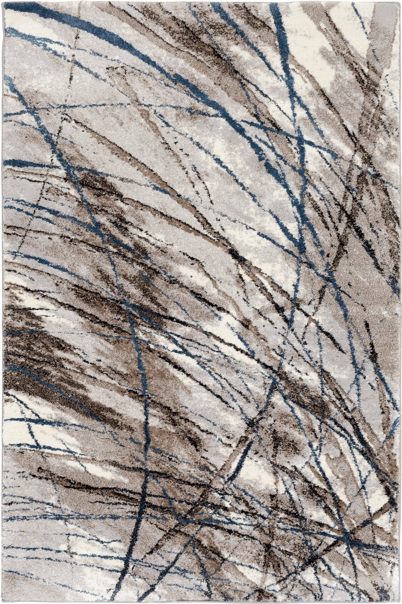 Central Oriental Area Rugs Structure Area Rug 6254DD Dalam Grey Brown 13 Sizes