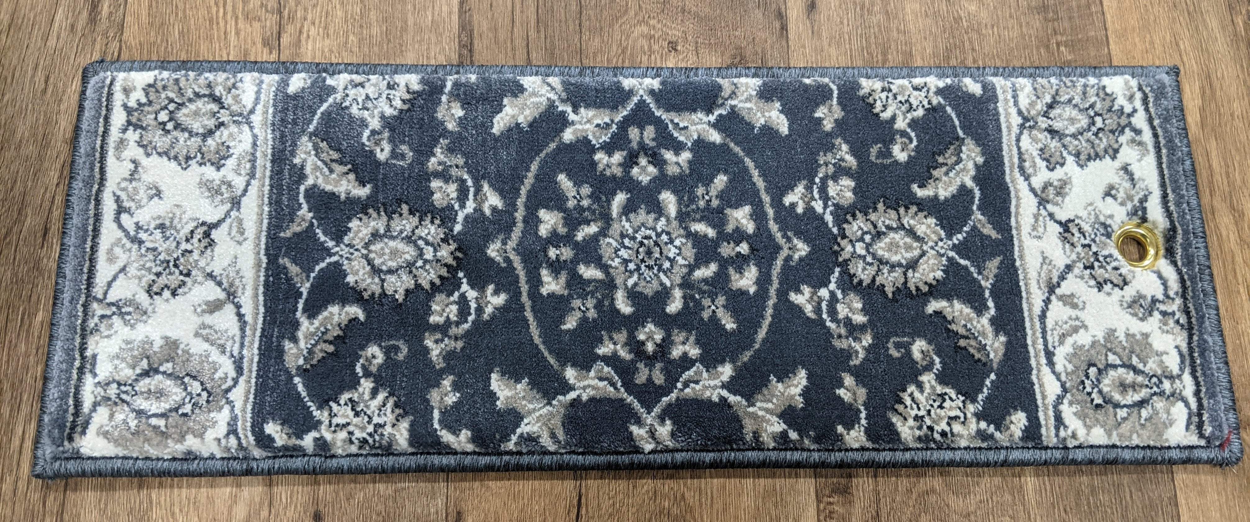 Central Oriental Stair Runner Radiance Blue Stair Runner 2846SH 26 and 33 In  Sold By the Foot