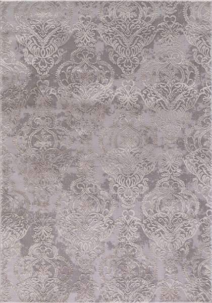 Concord Global Trading Area Rugs 3.3 x 4.7 Thema Area Rug Lakeside 2941 Ivory-Grey Poly Made In Turkey