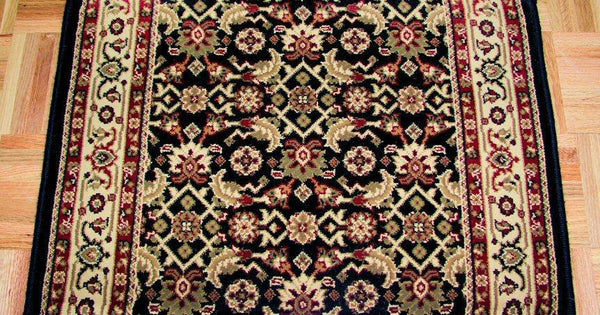 Concord Global Trading Area Rugs Persian Classics 2013 Black Stair Runner and Area Rugs  Poly Turkey
