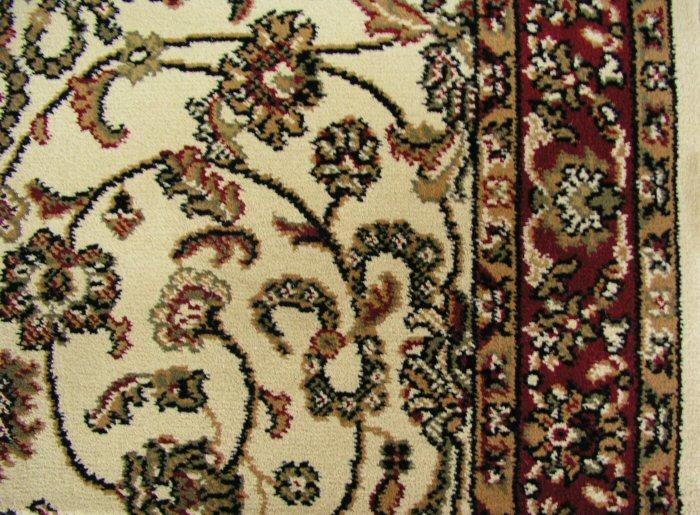 Concord Global Trading Area Rugs Persian Classics 2022 Ivory-Red Stair Runner and Area Rugs  Poly Turkey