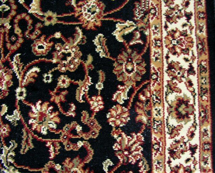 Concord Global Trading Area Rugs Persian Classics 2023 Black Stair Runner and Area Rugs  Poly Turkey