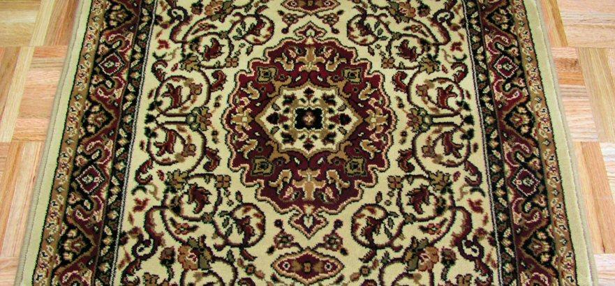 Concord Global Trading Area Rugs Persian Classics 2032 Ivory Stair Runner and Area Rugs  Poly Turkey