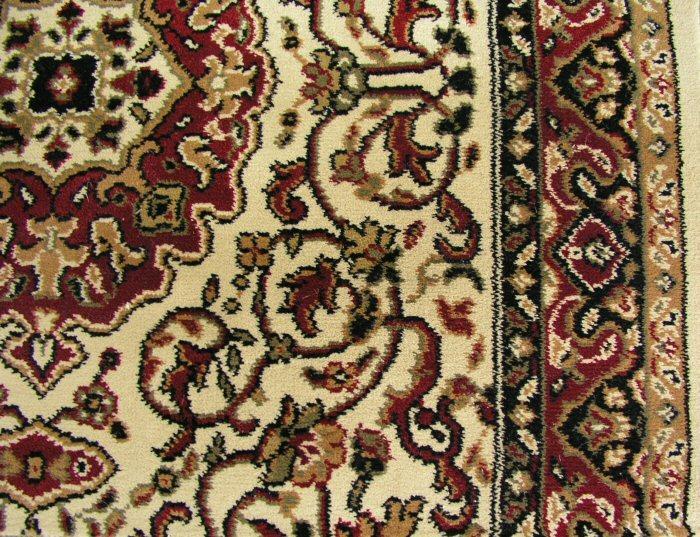 Concord Global Trading Area Rugs Persian Classics 2032 Ivory Stair Runner and Area Rugs  Poly Turkey