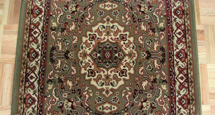 Concord Global Trading Area Rugs Persian Classics 2035 Green Stair Runner and Area Rugs  Poly Turkey