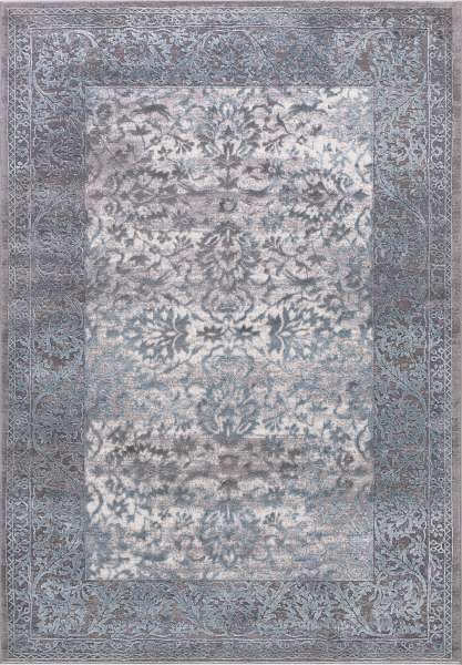 Concord Global Trading Area Rugs Thema Area Rug and Stair Runner 2926 Teal Grey Poly Made In Turkey
