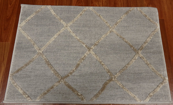Concord Global Trading Area Rugs Thema Area Rug and Stair Runner 2970 Beige Grey Poly Made In Turkey