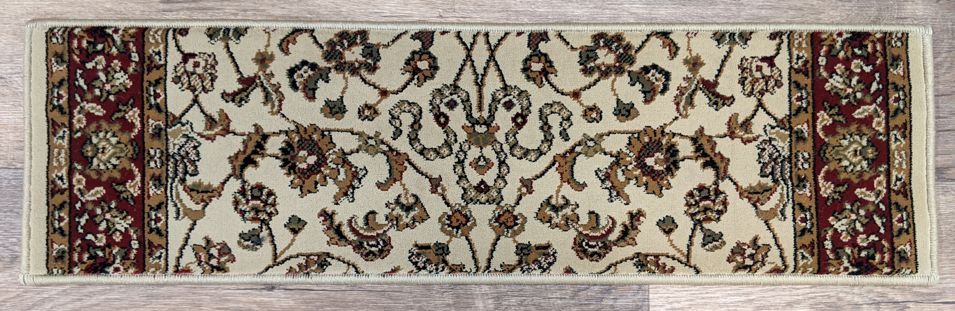 Global Trading Stair Treads Ivory Stair Tread 2022 26in x 9in Persian Classic With Matching Rugs