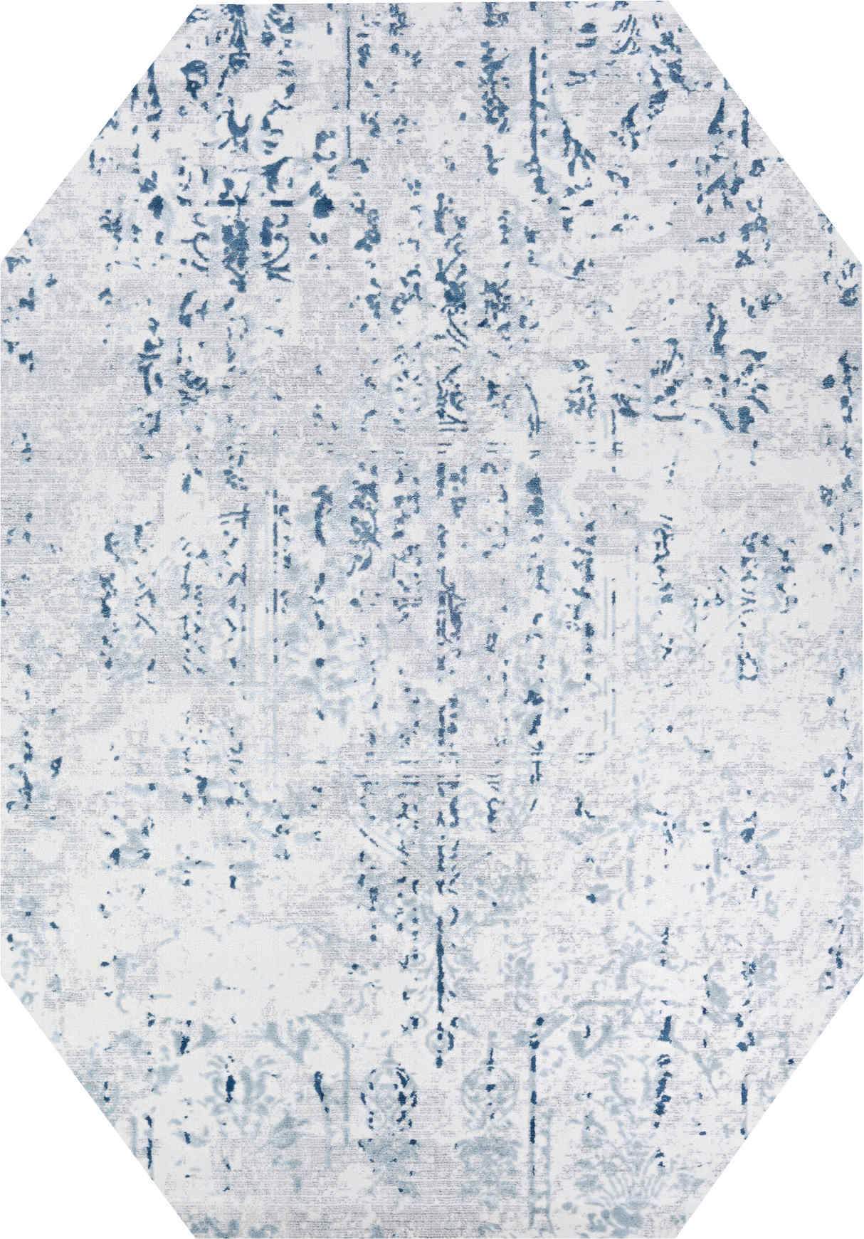 Couristan Area Rugs Calinda Kingsbury Steel Blue Area Rugs 5173-0758 Made In Turkey