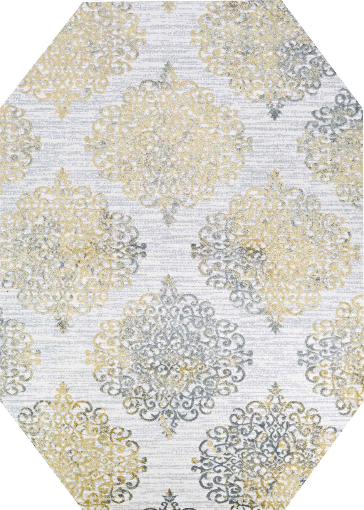 Couristan Area Rugs Calinda Montebello Gold-Silver Area Rugs 5176-0747 Made In Turkey