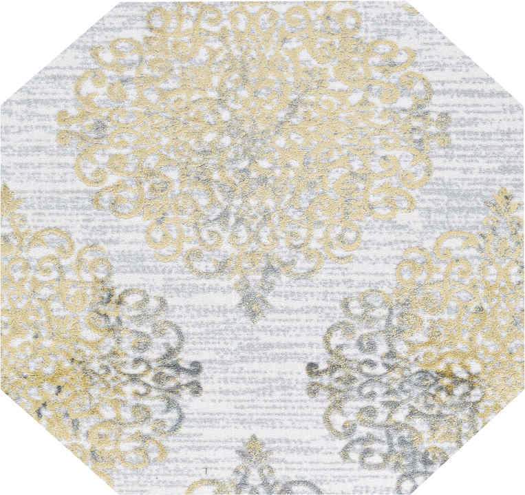 Couristan Area Rugs Calinda Montebello Gold-Silver Area Rugs 5176-0747 Made In Turkey