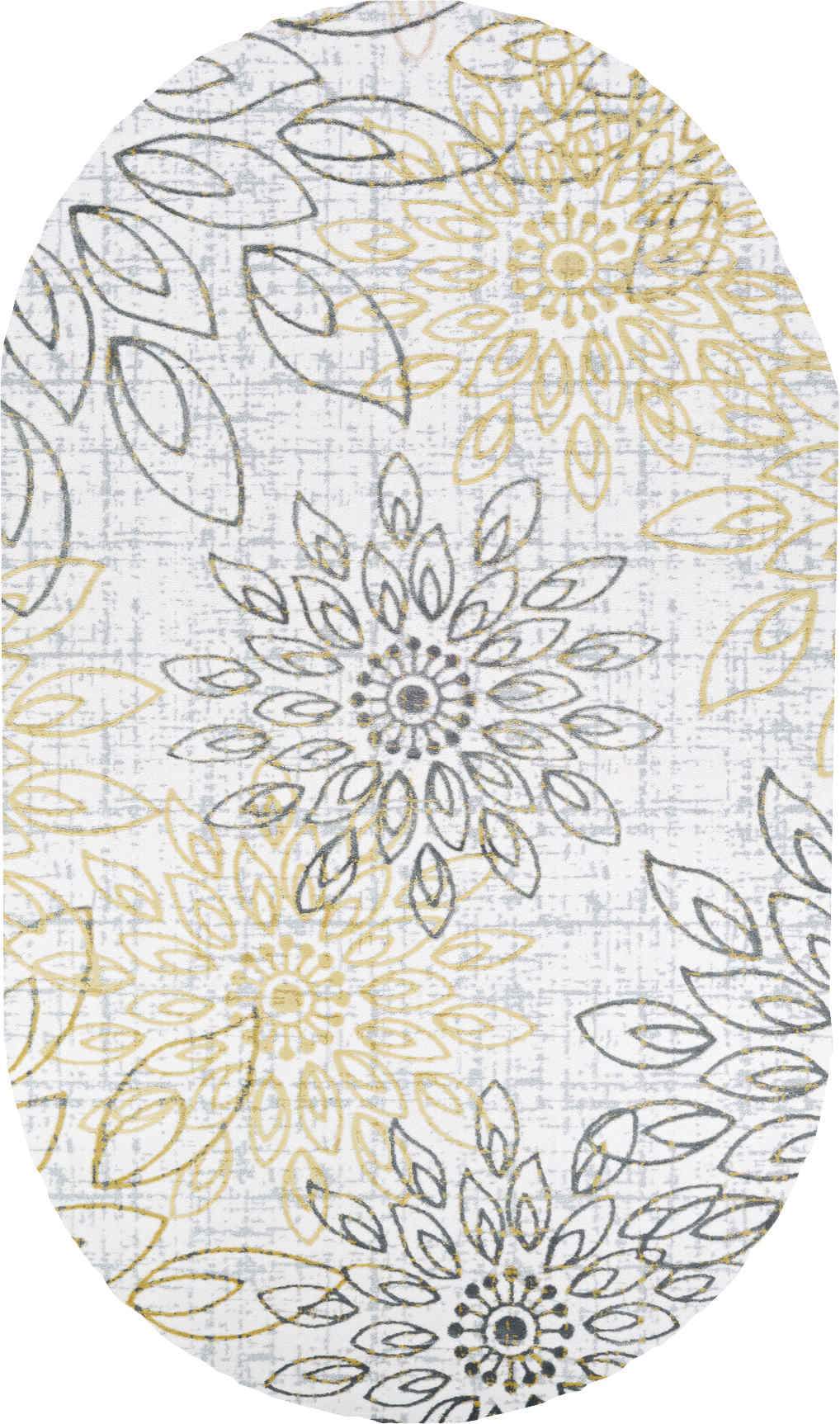 Couristan Area Rugs Calinda Summer Bliss Gold-Silver Area Rugs 5175-0747 Made In Turkey