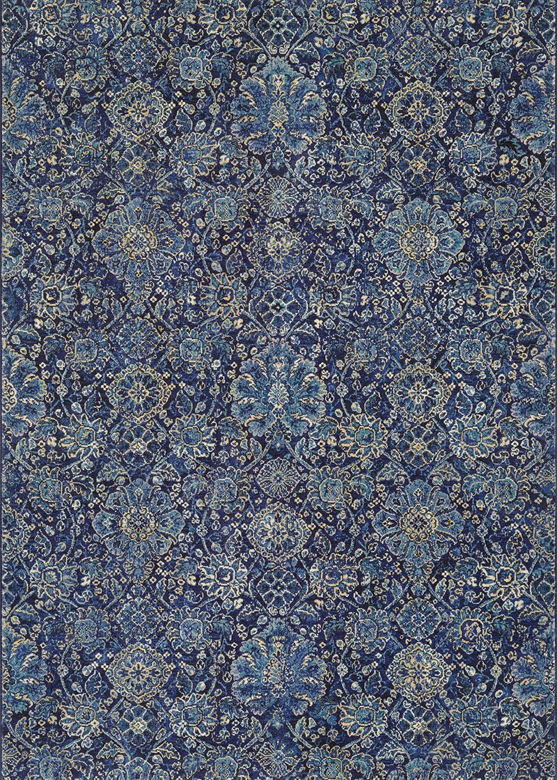 Couristan Area Rugs Easton Area Rugs 6335-3151 Navy in 43 Sizes and Unique Shapes