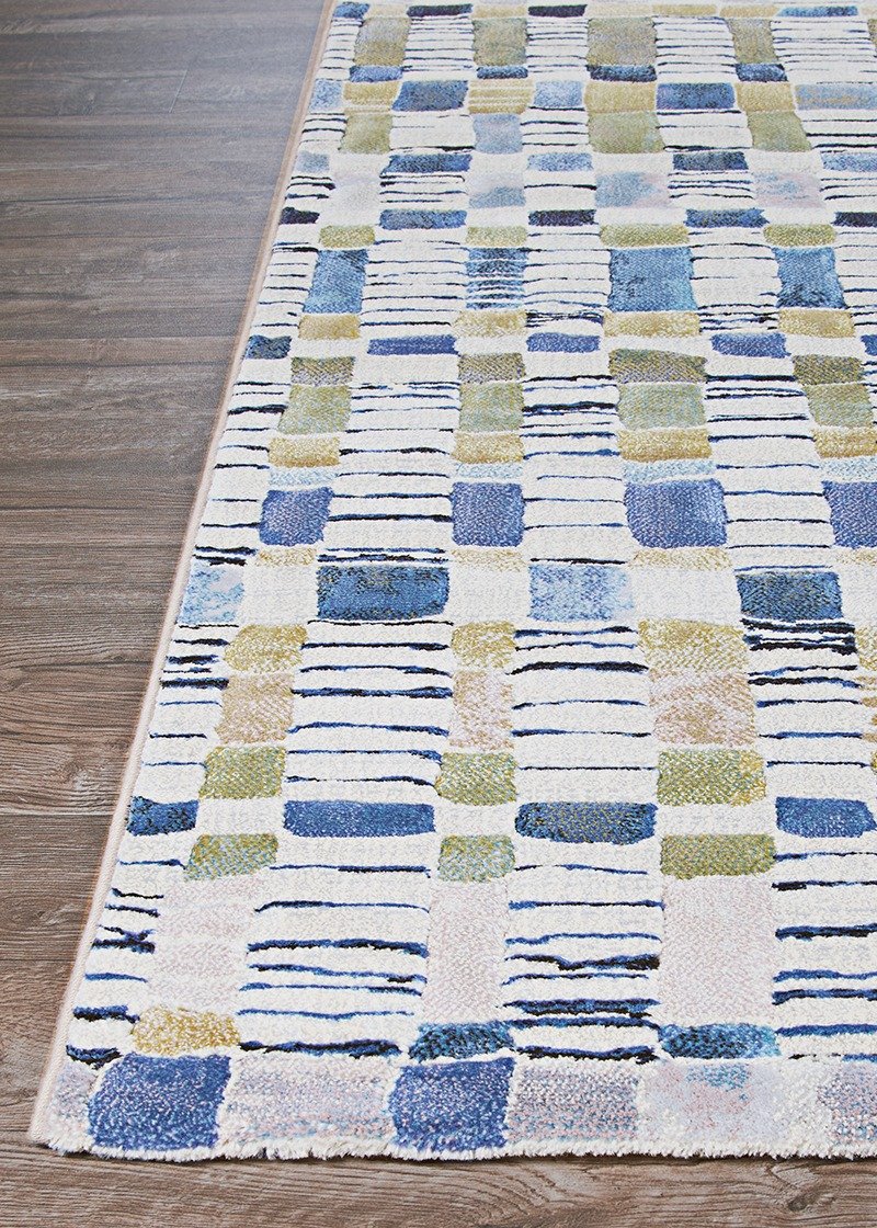 Couristan Area Rugs Easton Area Rugs 6342-6151 Blue in 43 Sizes and Unique Shapes