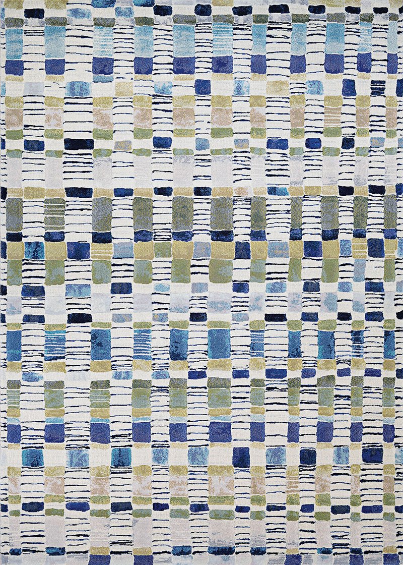 Couristan Area Rugs Easton Area Rugs 6342-6151 Blue in 43 Sizes and Unique Shapes