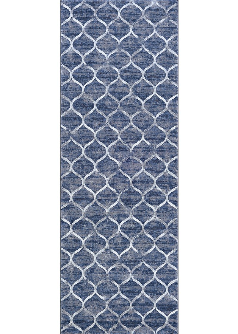 Couristan Area Rugs Easton Area Rugs 6345-5676 Blue in 43 Sizes and Unique Shapes