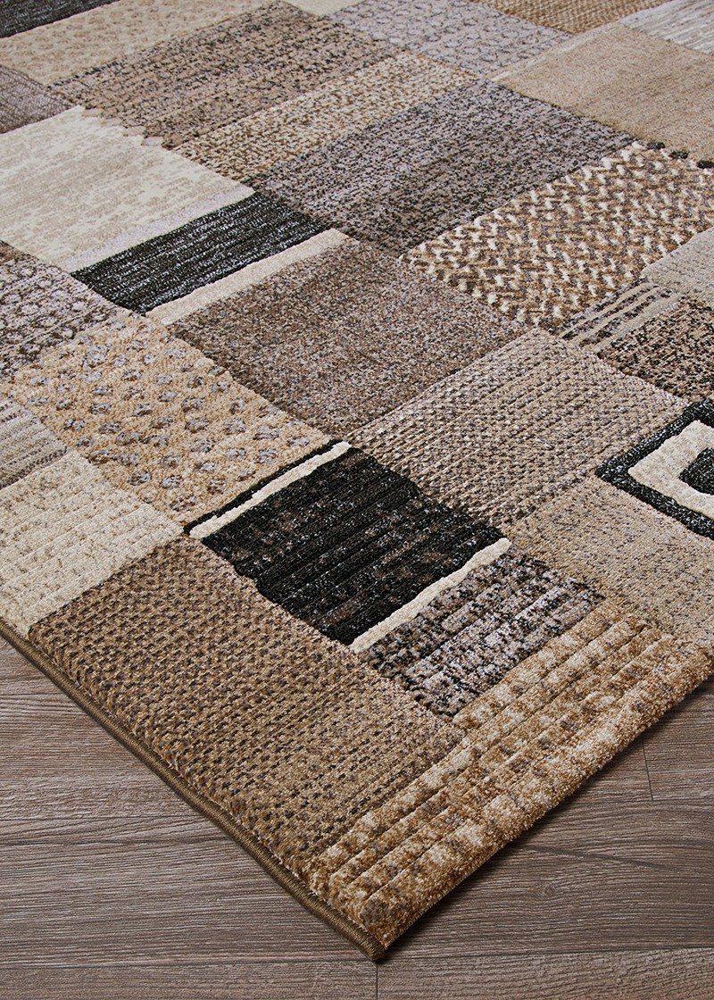 Couristan Area Rugs Easton Area Rugs 6815-4343 Brown in 43 Sizes and Unique Shapes