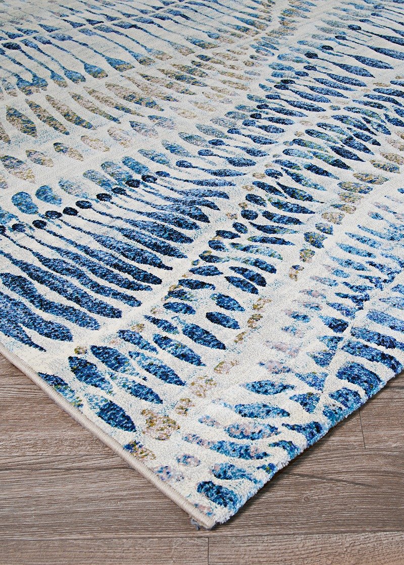 Couristan Area Rugs Easton Area Rugs 6842-6151 Blue in 43 Sizes and Unique Shapes