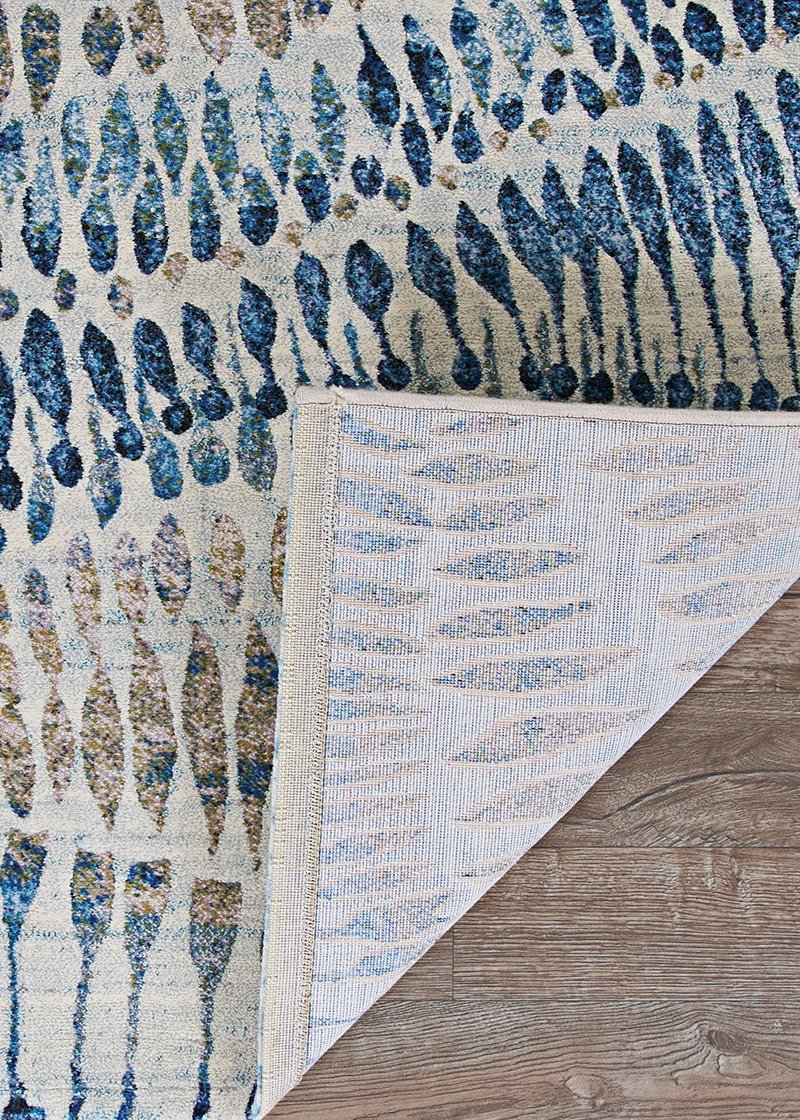 Couristan Area Rugs Easton Area Rugs 6842-6151 Blue in 43 Sizes and Unique Shapes