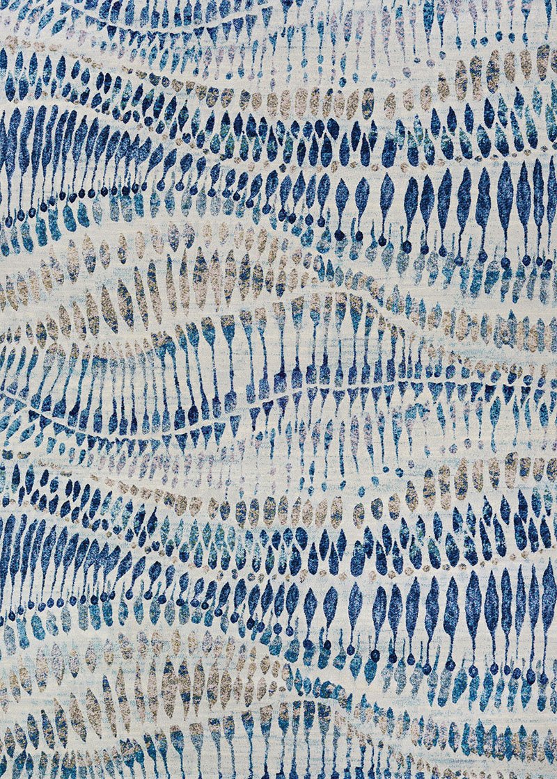 Couristan Area Rugs Easton Area Rugs 6842-6151 Blue in 43 Sizes and Unique Shapes