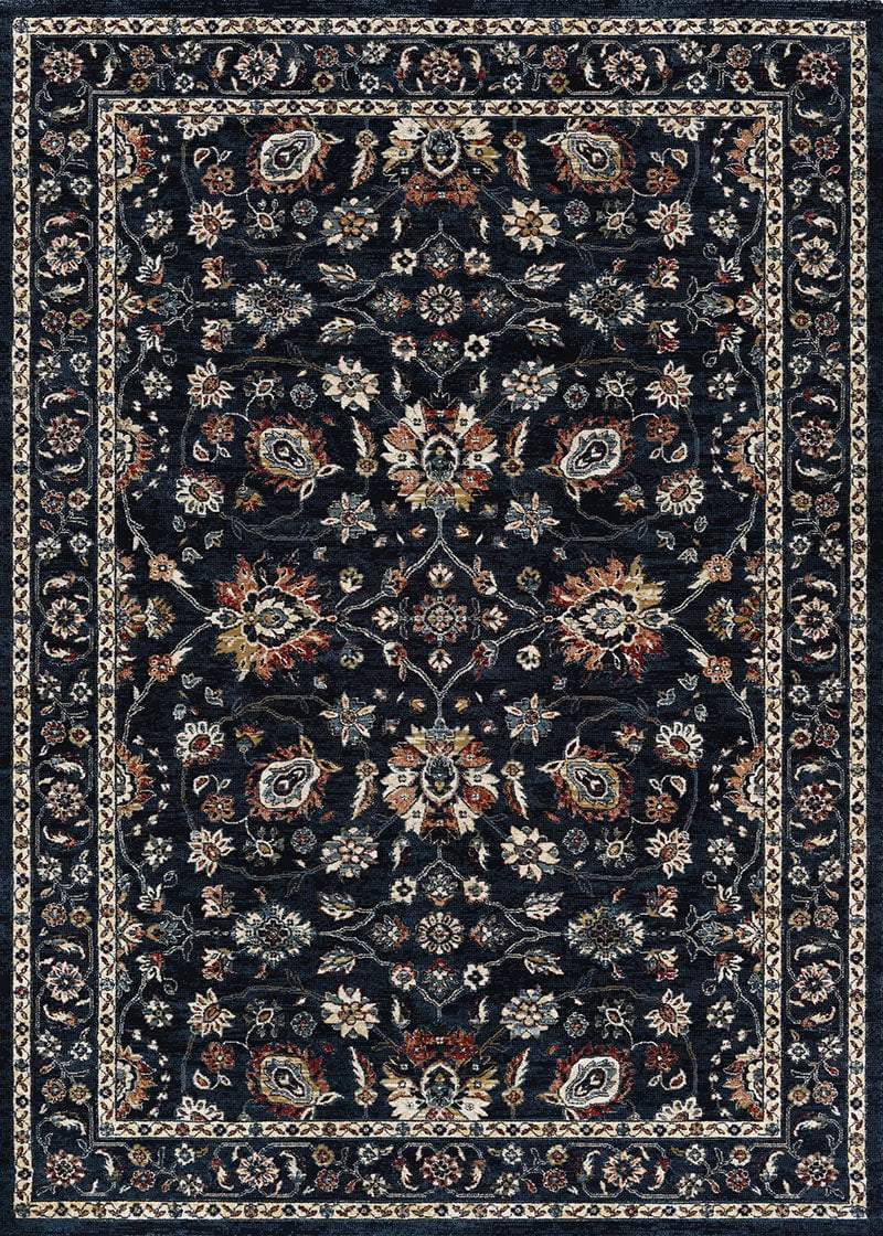 Couristan Area Rugs Monarch JE45-3434 Navy Area Rugs with Matching Stair Treads